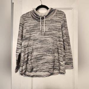 Women's Long-Sleeve Shirt with Drawstring Collar